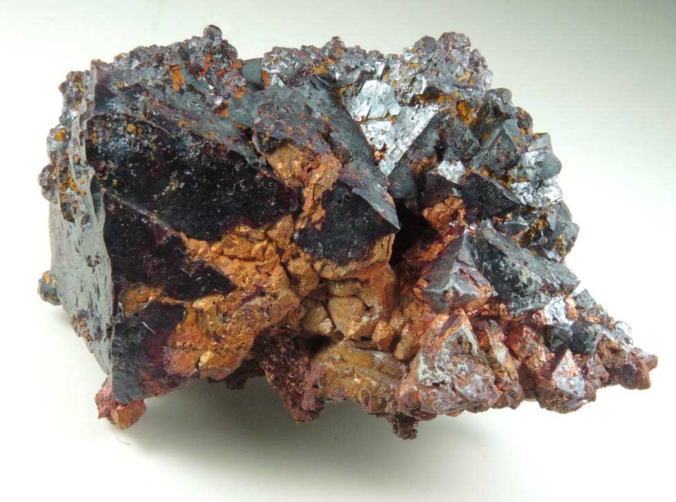 Copper pseudomorphs after Cuprite from Rubtovskiy (Rubtsovskoe) District, Rudnyi Altai, Altai Krai, Russia