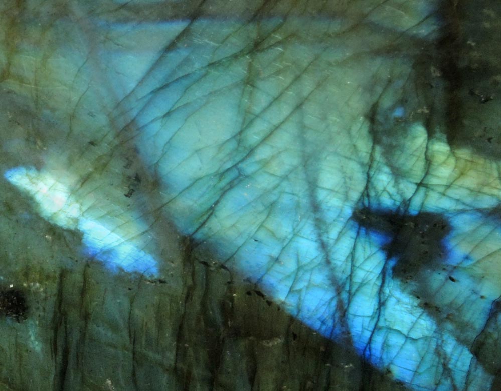 Anorthite var. Labradorite from Nain, Labrador, Newfoundland, Canada (Type Locality for Labradorite)