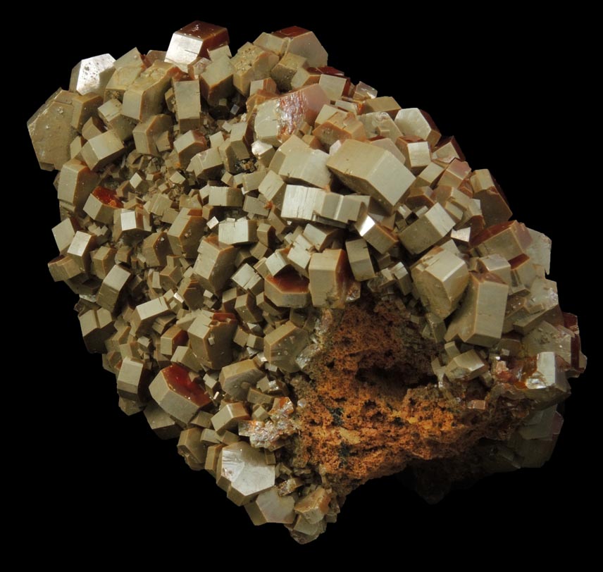 Vanadinite from Mibladen, Haute Moulouya Basin, Zeida-Aouli-Mibladen belt, Midelt Province, Morocco