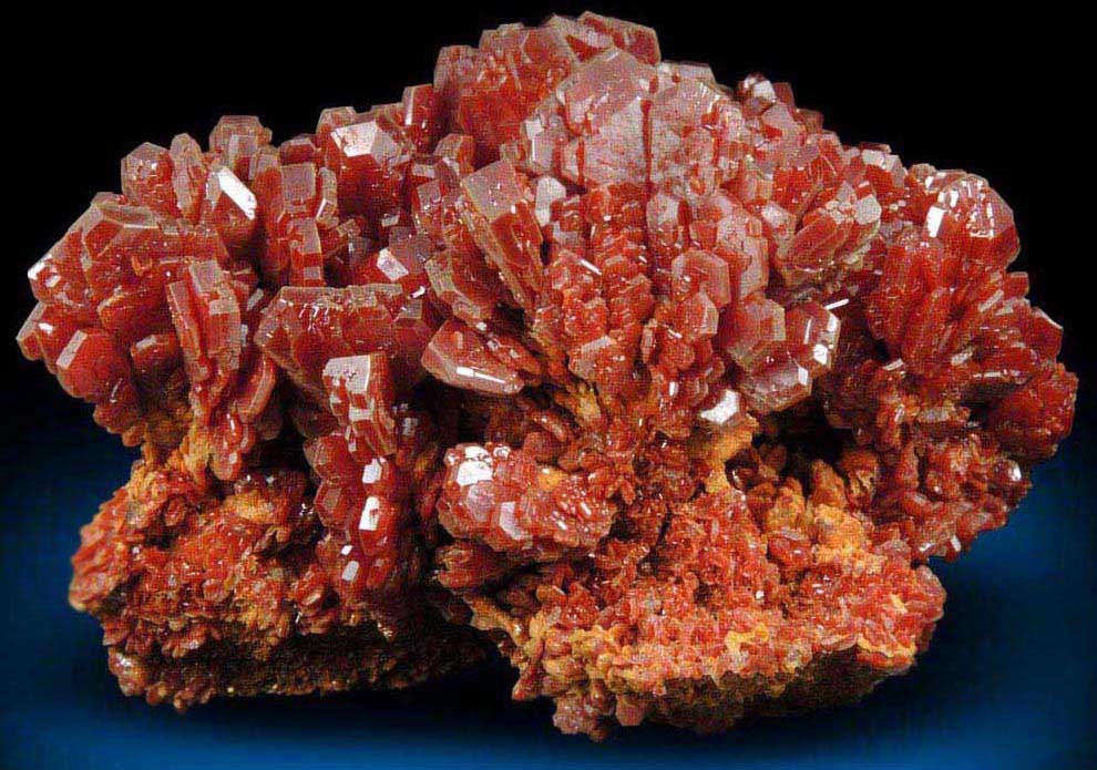 Vanadinite from Mibladen, Haute Moulouya Basin, Zeida-Aouli-Mibladen belt, Midelt Province, Morocco