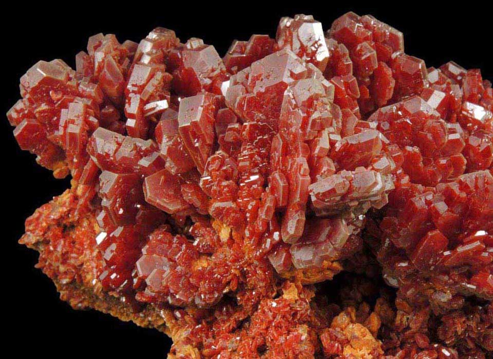 Vanadinite from Mibladen, Haute Moulouya Basin, Zeida-Aouli-Mibladen belt, Midelt Province, Morocco