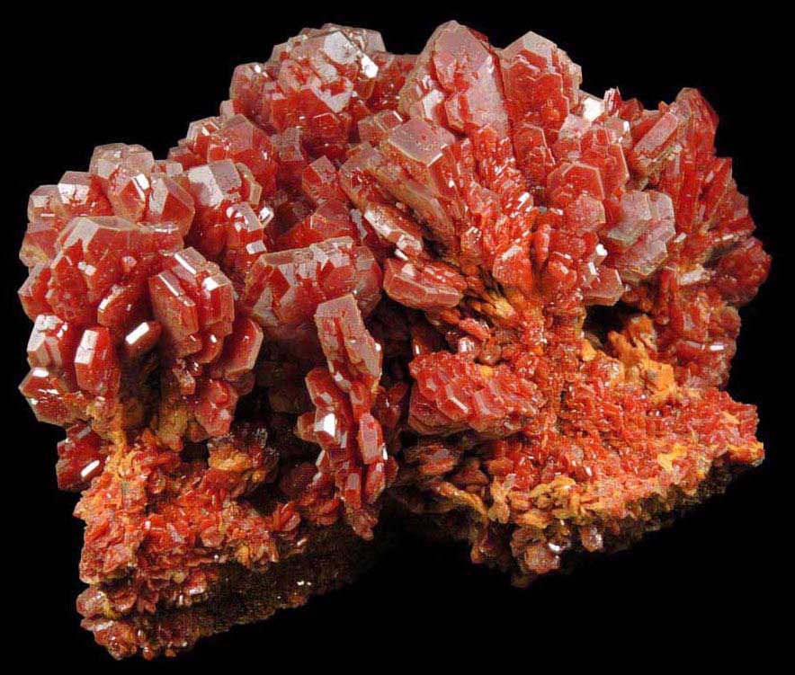 Vanadinite from Mibladen, Haute Moulouya Basin, Zeida-Aouli-Mibladen belt, Midelt Province, Morocco