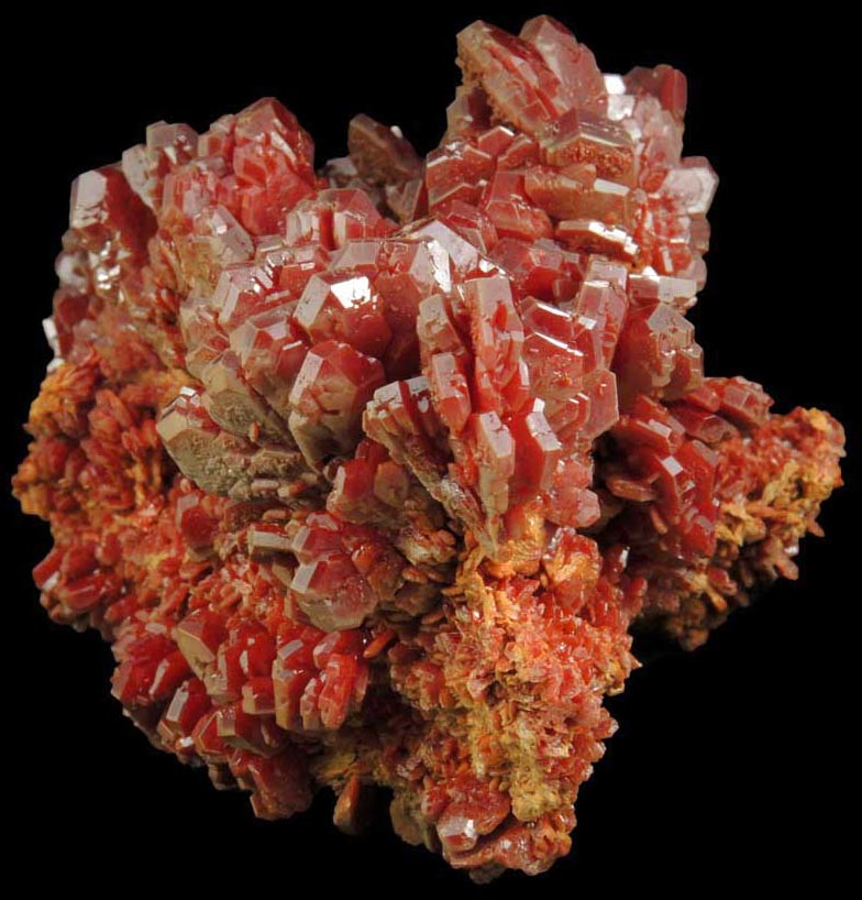 Vanadinite from Mibladen, Haute Moulouya Basin, Zeida-Aouli-Mibladen belt, Midelt Province, Morocco