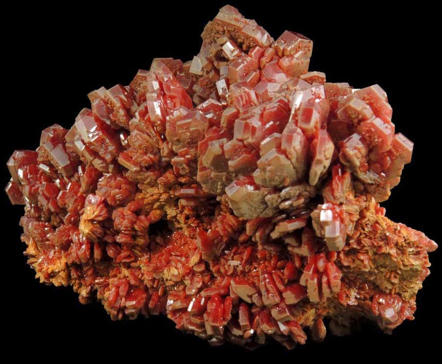 Vanadinite from Mibladen, Haute Moulouya Basin, Zeida-Aouli-Mibladen belt, Midelt Province, Morocco