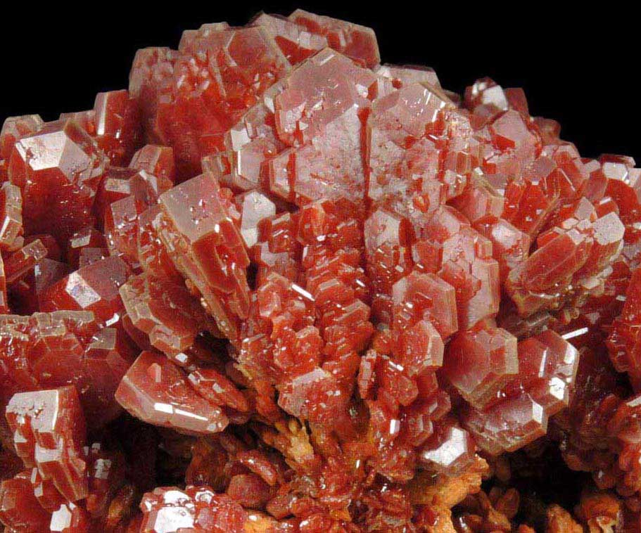 Vanadinite from Mibladen, Haute Moulouya Basin, Zeida-Aouli-Mibladen belt, Midelt Province, Morocco