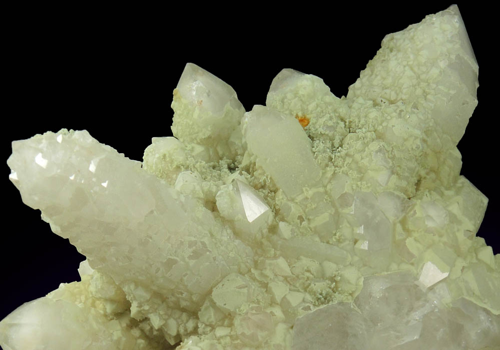 Scorodite on Quartz from Kami Mine, Ayopaya Province, Cochabamba, Bolivia