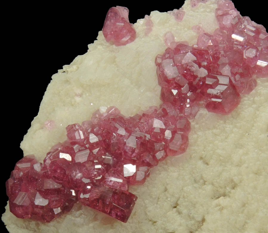 Liddicoatite Tourmaline (Fluor-Liddicoatite) on Microcline from Anjanabonoina, near Antsirab, Betafo District, Vakinankaratra, Madagascar (Type Locality for Liddicoatite = near Antsirab)