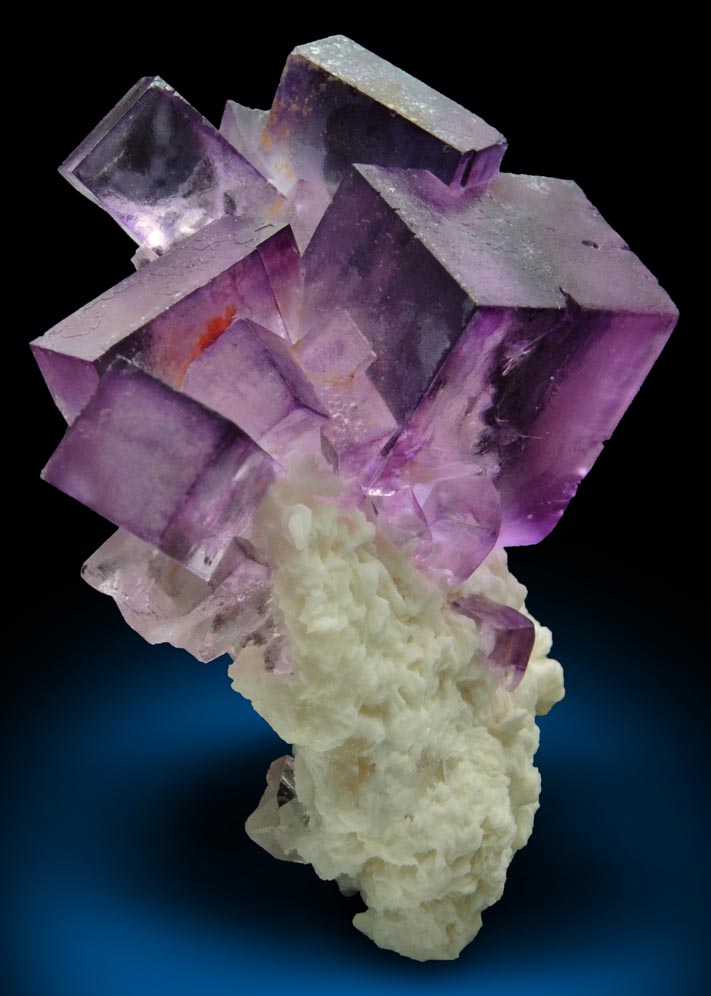 Fluorite on Barite from Caravia-Berbes District, Asturias, Spain