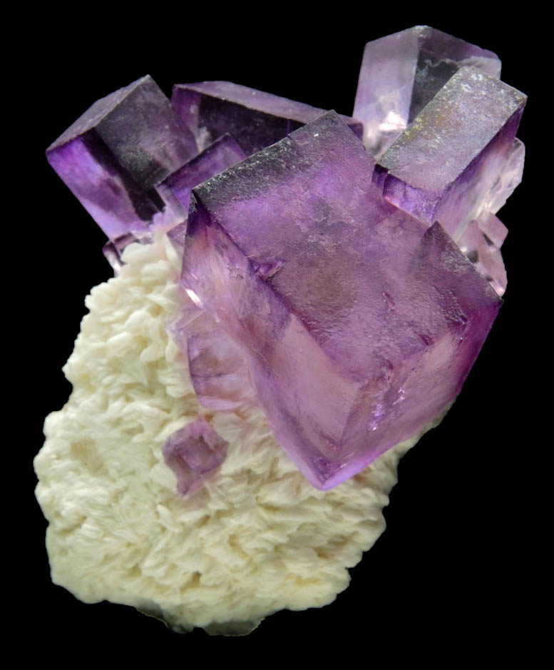 Fluorite on Barite from Caravia-Berbes District, Asturias, Spain