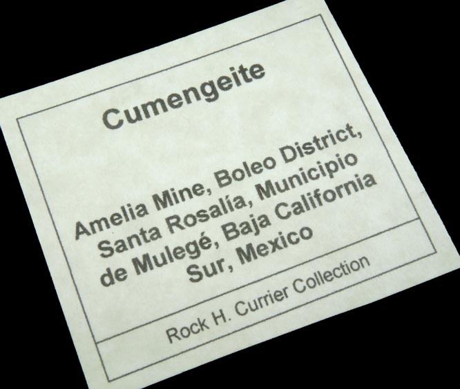 Boleite with Cumengeite overgrowth from Amelia Mine, Boleo District, near Santa Rosala, Baja California Sur, Mexico (Type Locality for Boleite and Cumengeite)