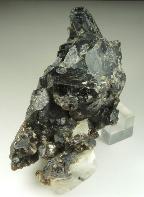 Hornblende-Pargasite from Lime Crest Quarry (Limecrest), Sussex Mills, 4.5 km northwest of Sparta, Sussex County, New Jersey