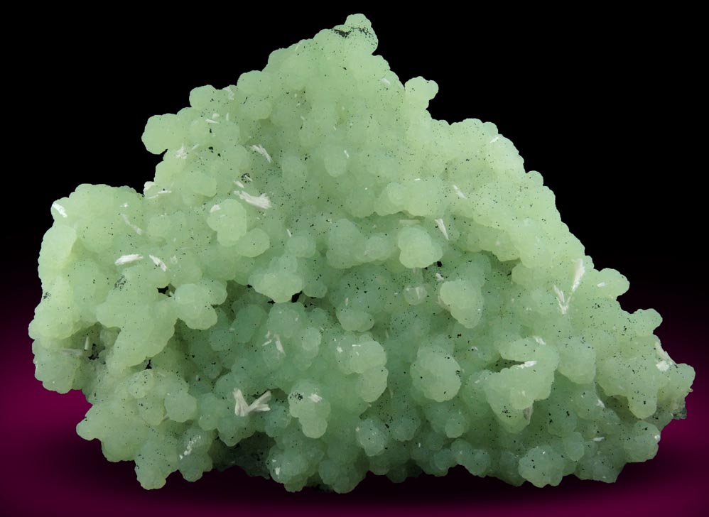 Prehnite pseudomorphs after Anhydrite with Laumontite from Upper New Street Quarry, Paterson, Passaic County, New Jersey