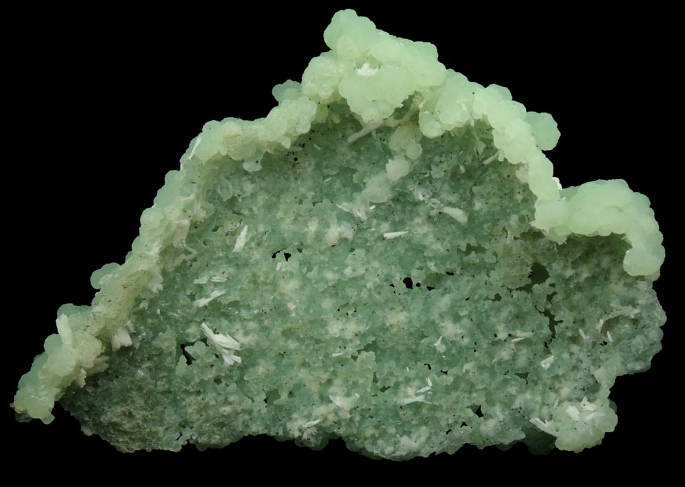 Prehnite pseudomorphs after Anhydrite with Laumontite from Upper New Street Quarry, Paterson, Passaic County, New Jersey