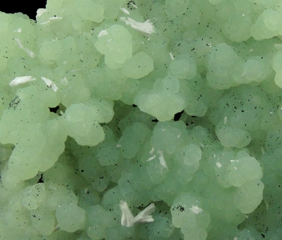 Prehnite pseudomorphs after Anhydrite with Laumontite from Upper New Street Quarry, Paterson, Passaic County, New Jersey