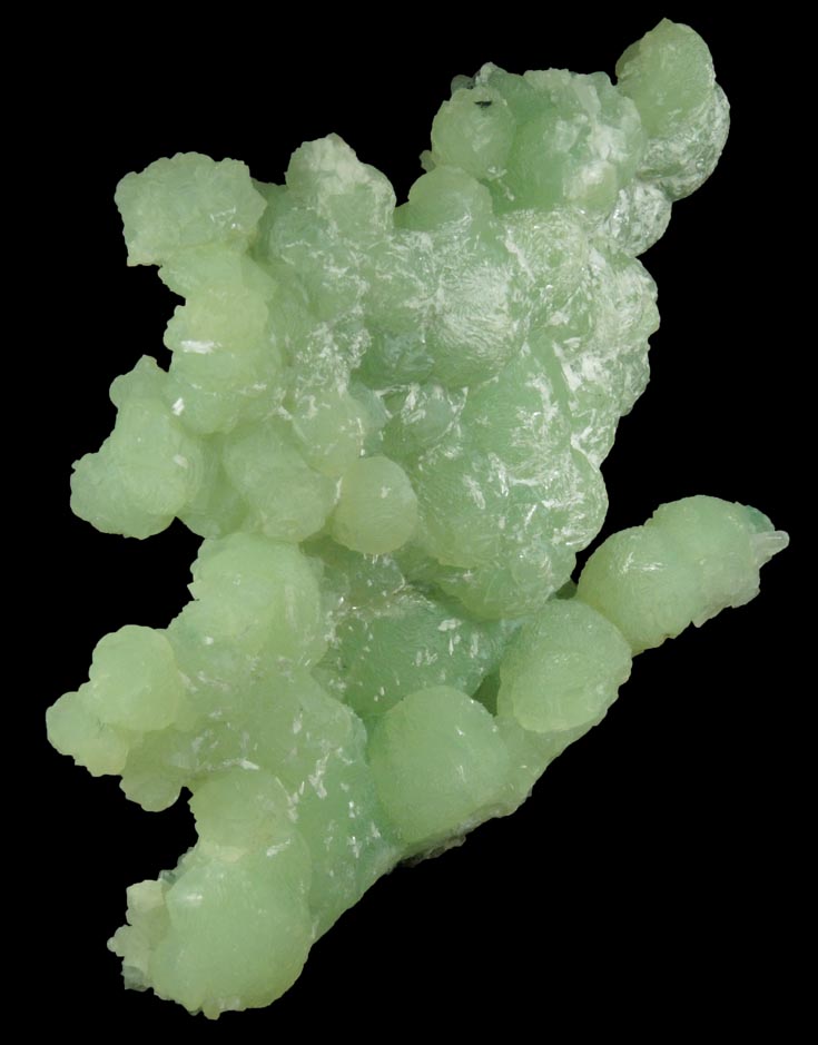 Prehnite pseudomorphs after Anhydrite with Laumontite from Upper New Street Quarry, Paterson, Passaic County, New Jersey