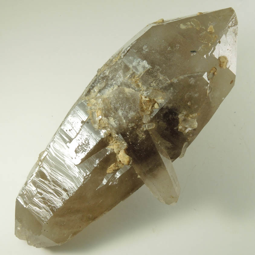 Quartz var. Smoky Quartz (doubly terminated crystal) from North Moat Mountain, Bartlett, Carroll County, New Hampshire