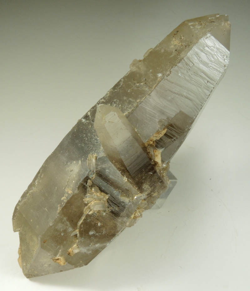 Quartz var. Smoky Quartz (doubly terminated crystal) from North Moat Mountain, Bartlett, Carroll County, New Hampshire