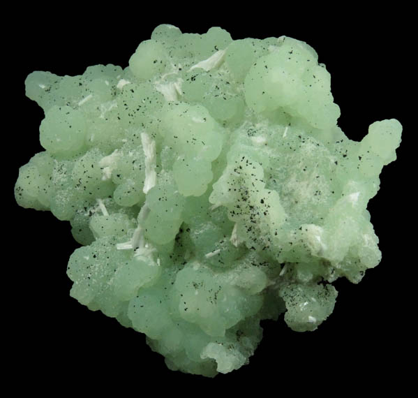 Prehnite pseudomorphs after Anhydrite with Laumontite from Upper New Street Quarry, Paterson, Passaic County, New Jersey