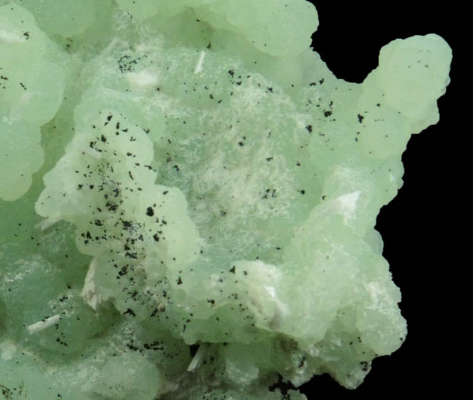 Prehnite pseudomorphs after Anhydrite with Laumontite from Upper New Street Quarry, Paterson, Passaic County, New Jersey