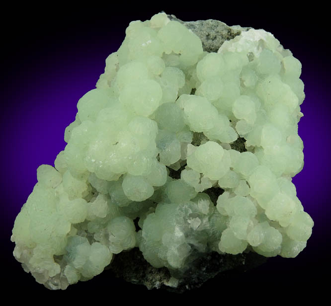 Prehnite with Calcite from Upper New Street Quarry, Paterson, Passaic County, New Jersey