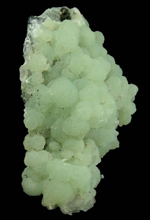 Prehnite with Calcite from Upper New Street Quarry, Paterson, Passaic County, New Jersey