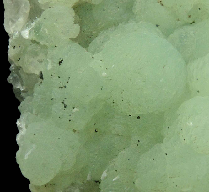 Prehnite with Calcite from Upper New Street Quarry, Paterson, Passaic County, New Jersey