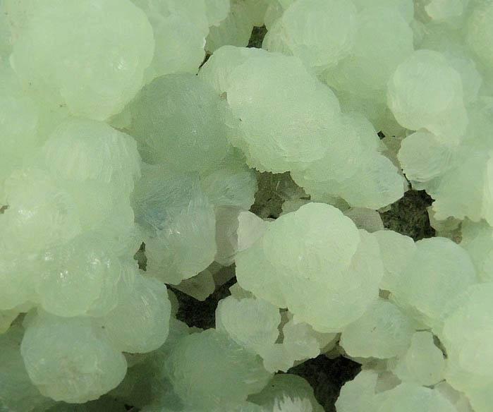Prehnite with Calcite from Upper New Street Quarry, Paterson, Passaic County, New Jersey