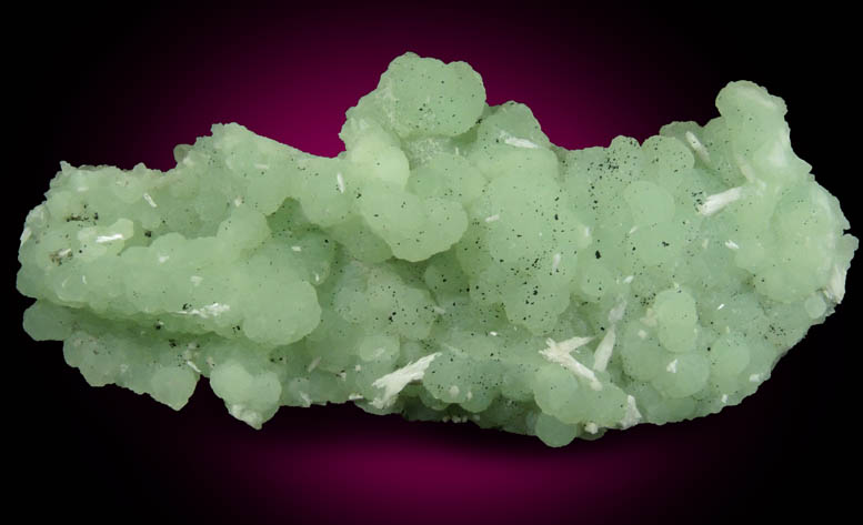 Prehnite pseudomorphs after Anhydrite with Laumontite from Upper New Street Quarry, Paterson, Passaic County, New Jersey