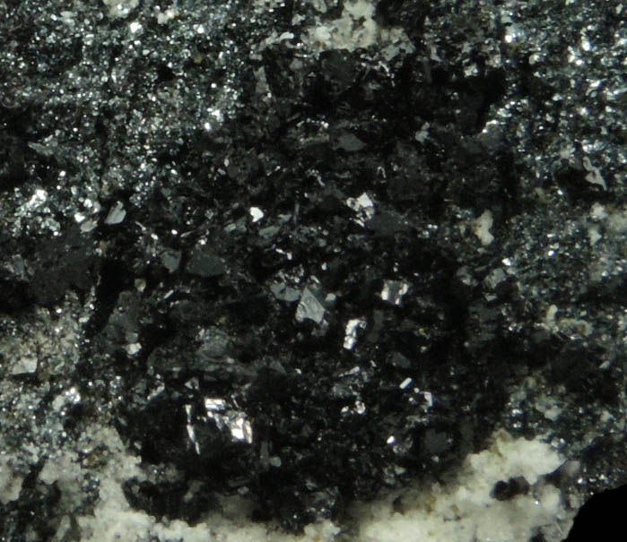 Babingtonite with Hematite and minor Epidote from Cheapside Quarry, East Deerfield, Franklin County, Massachusetts