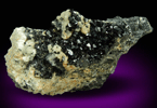 Babingtonite with Prehnite, Hematite and minor Epidote from Cheapside Quarry, East Deerfield, Franklin County, Massachusetts