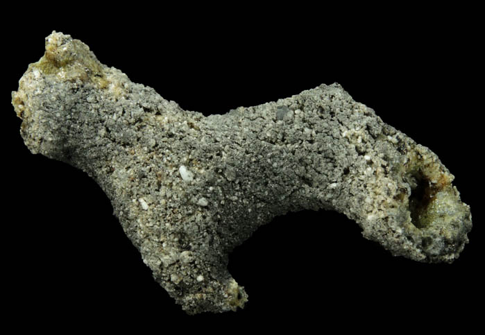 Fulgurite (fused soil caused by lightning strike) from intersection of Midland Avenue at South Midland Avenue, Kearny, Hudson County, New Jersey