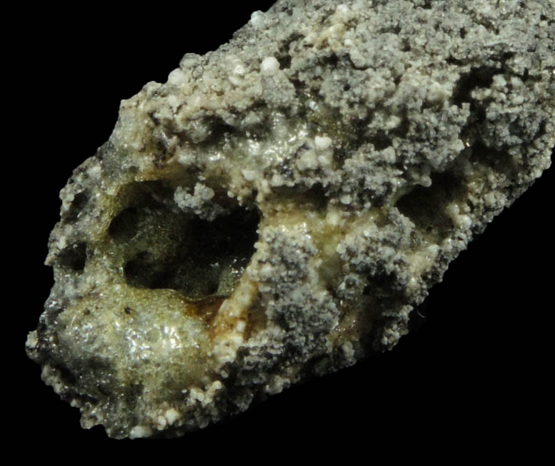 Fulgurite (fused soil caused by lightning strike) from intersection of Midland Avenue at South Midland Avenue, Kearny, Hudson County, New Jersey