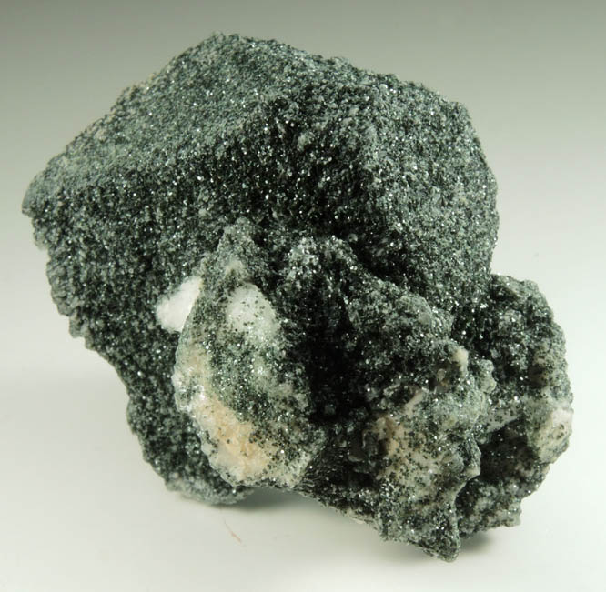 Albite (Pericline Habit) with Chlorite coating from Acushnet Quarry, Bristol County, Massachusetts