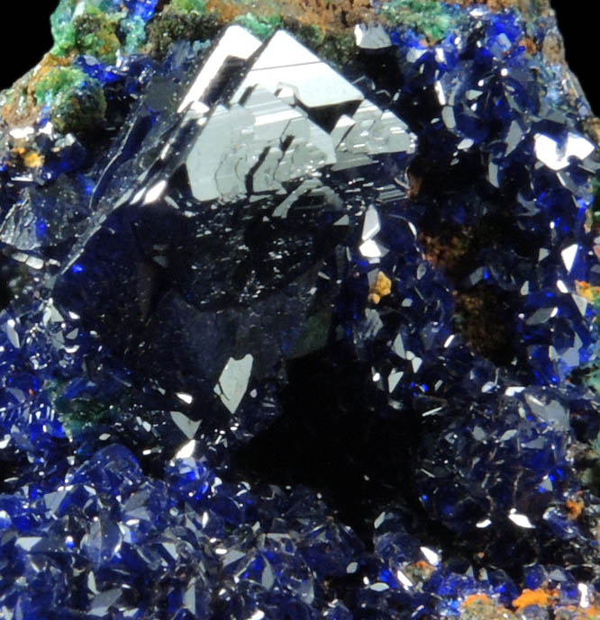 Azurite with minor Malachite from Concepcin del Oro, Zacatecas, Mexico