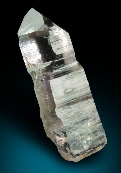 Quartz var. Amethyst (reverse-scepter formation) from Deer Hill, Stowe, Oxford County, Maine