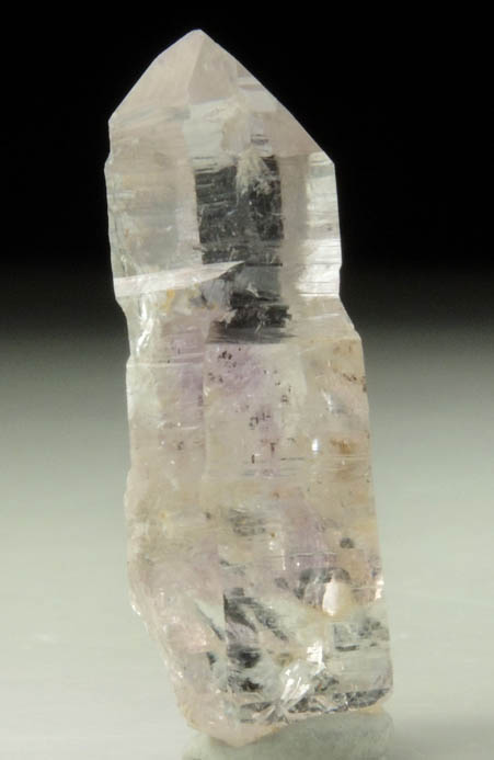 Quartz var. Amethyst (reverse-scepter formation) from Deer Hill, Stowe, Oxford County, Maine