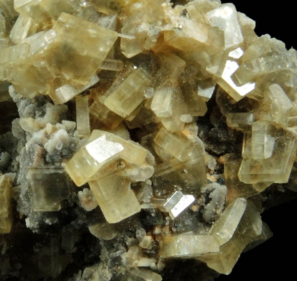 Barite over Quartz, Pyrite, Sphalerite from 120 Stope, 1250 Level, Black Cloud Mine, Leadville District, Lake County, Colorado