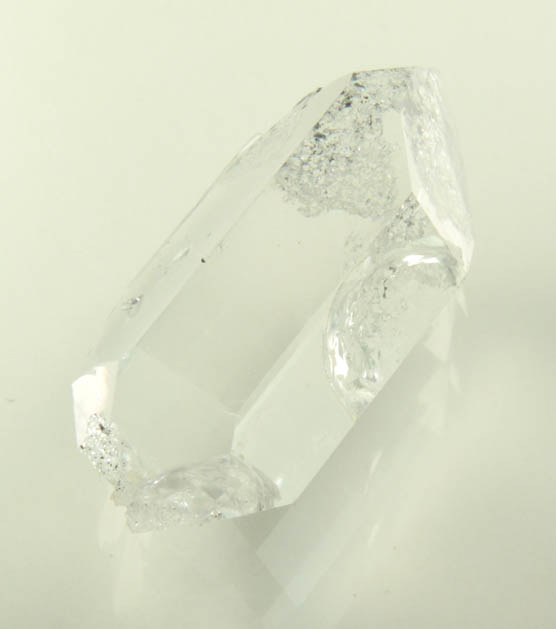 Quartz var. Herkimer Diamond (with fluid-solid bubble inclusion) from Hickory Hill Diamond Diggings, Fonda, Montgomery County, New York