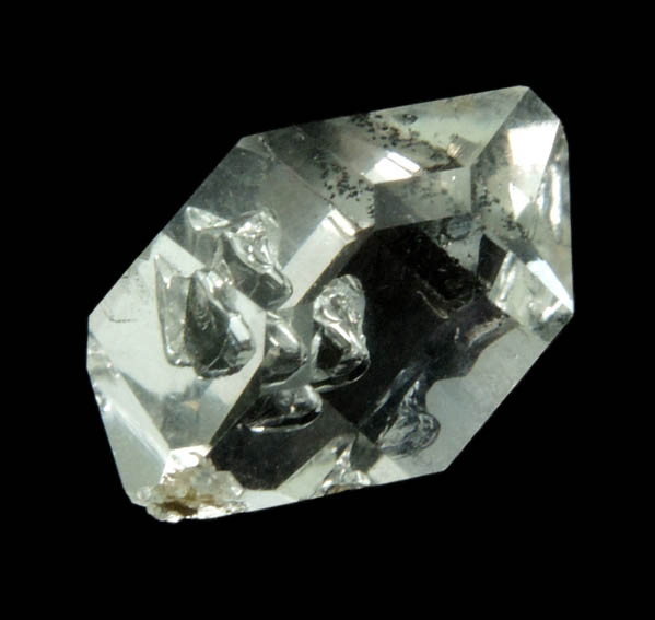 Quartz var. Herkimer Diamond with rare {2111} S-faces from Hickory Hill Diamond Diggings, Fonda, Montgomery County, New York