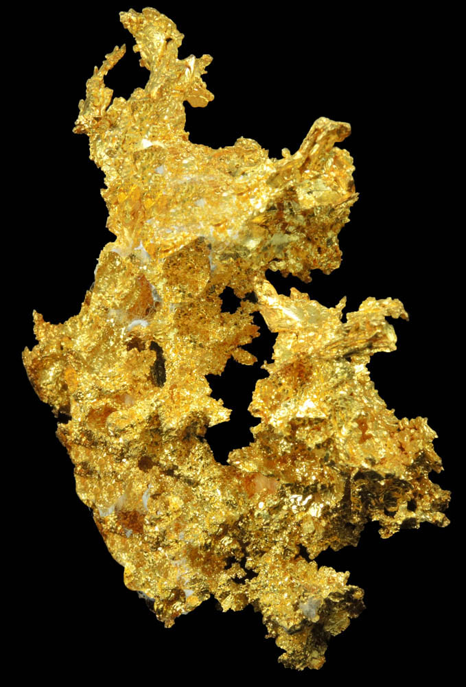 Gold from Sixteen-To-One Mine (16 to 1 Mine), Alleghany, 35 km NE of Grass Valley, Sierra County, California