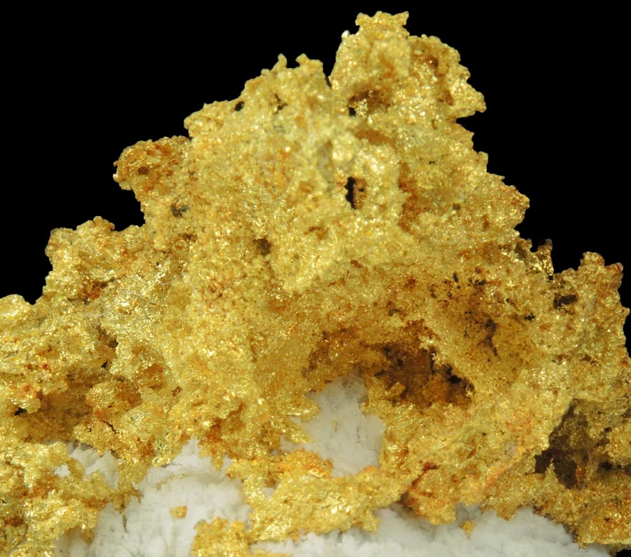 Gold in Quartz (naturally crystallized native gold) from Sixteen-To-One Mine (16 to 1 Mine), Alleghany, 35 km NE of Grass Valley, Sierra County, California