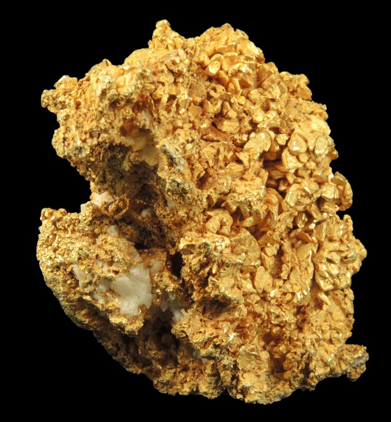 Gold (naturally crystallized native gold) with minor Quartz from Eagle's Nest Mine, Michigan Bluff District, Placer County, California