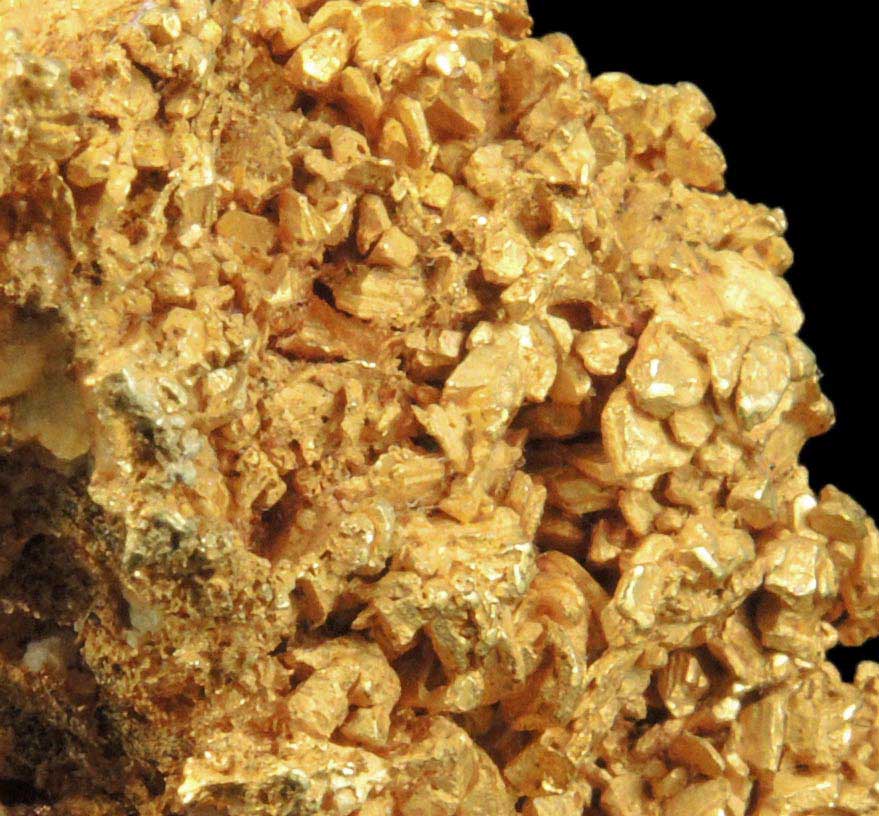 Gold (naturally crystallized native gold) with minor Quartz from Eagle's Nest Mine, Michigan Bluff District, Placer County, California
