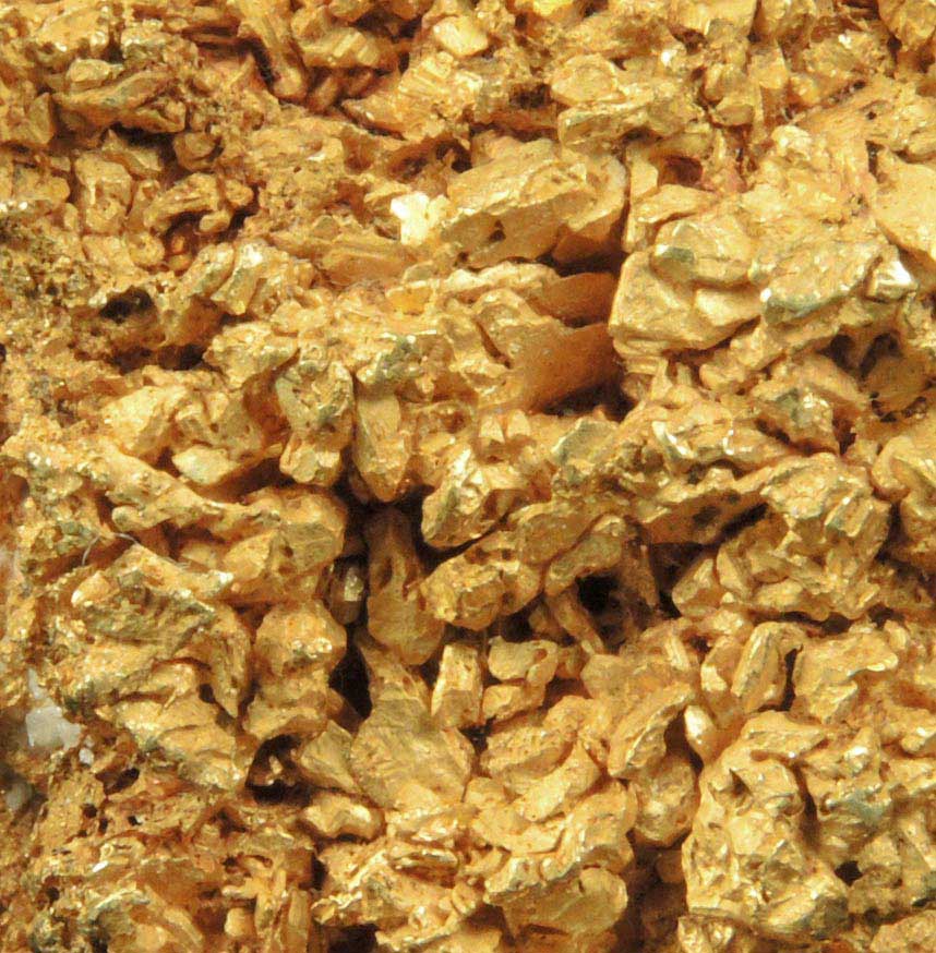 Gold (naturally crystallized native gold) with minor Quartz from Eagle's Nest Mine, Michigan Bluff District, Placer County, California