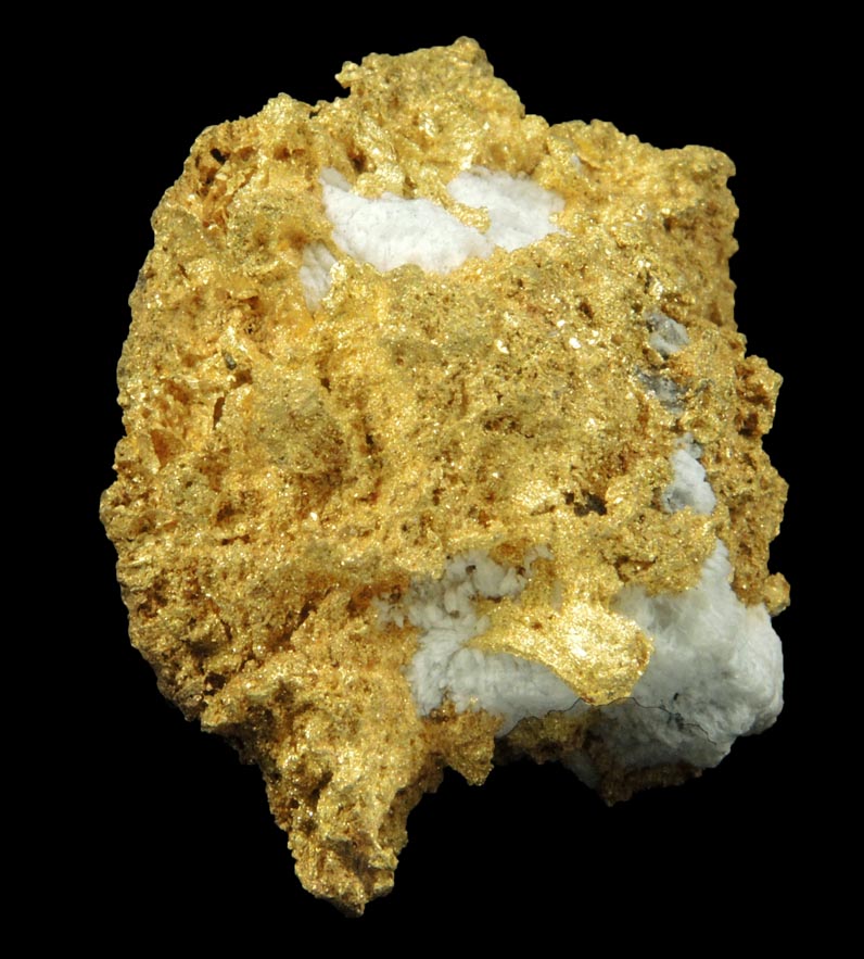 Gold in Quartz (naturally crystallized native gold) from Sixteen-To-One Mine (16 to 1 Mine), Alleghany, 35 km NE of Grass Valley, Sierra County, California