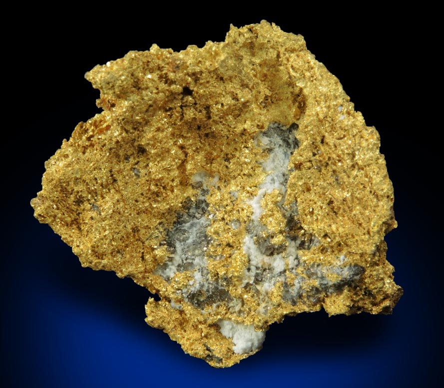 Gold in Quartz (naturally crystallized native gold) from Sixteen-To-One Mine (16 to 1 Mine), Alleghany, 35 km NE of Grass Valley, Sierra County, California