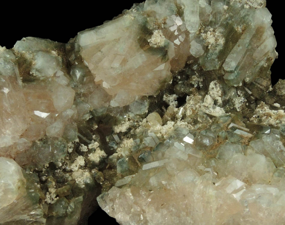 Apophyllite with Chlorite inclusions from Millington Quarry, Bernards Township, Somerset County, New Jersey