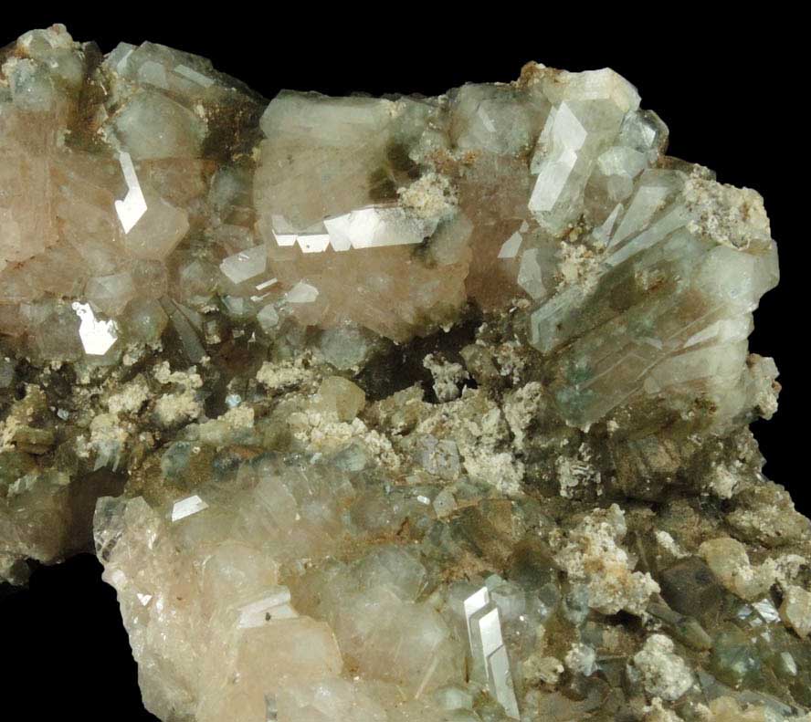 Apophyllite with Chlorite inclusions from Millington Quarry, Bernards Township, Somerset County, New Jersey