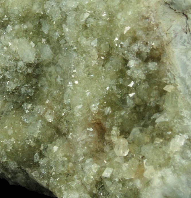 Quartz, Datolite, Calcite over Pectolite from Millington Quarry, Bernards Township, Somerset County, New Jersey