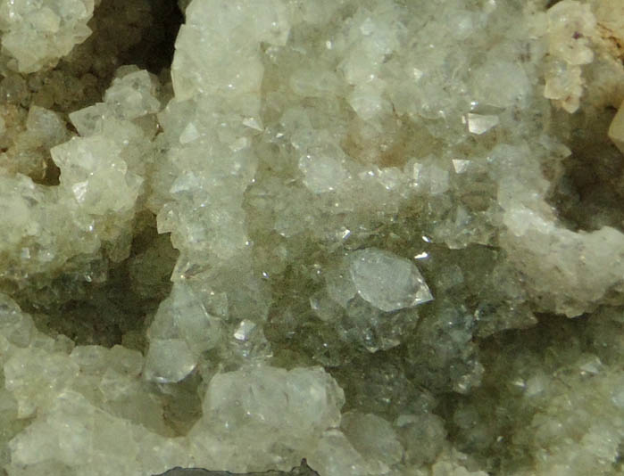 Quartz, Datolite, Calcite over Pectolite from Millington Quarry, Bernards Township, Somerset County, New Jersey